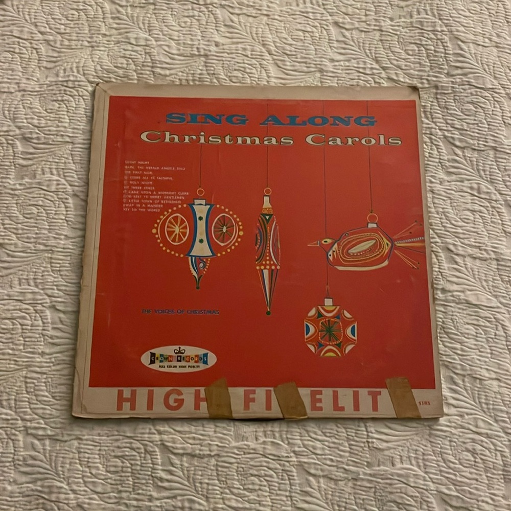 Christmas Carols Vinyl “The Voices of Christmas” Crown records